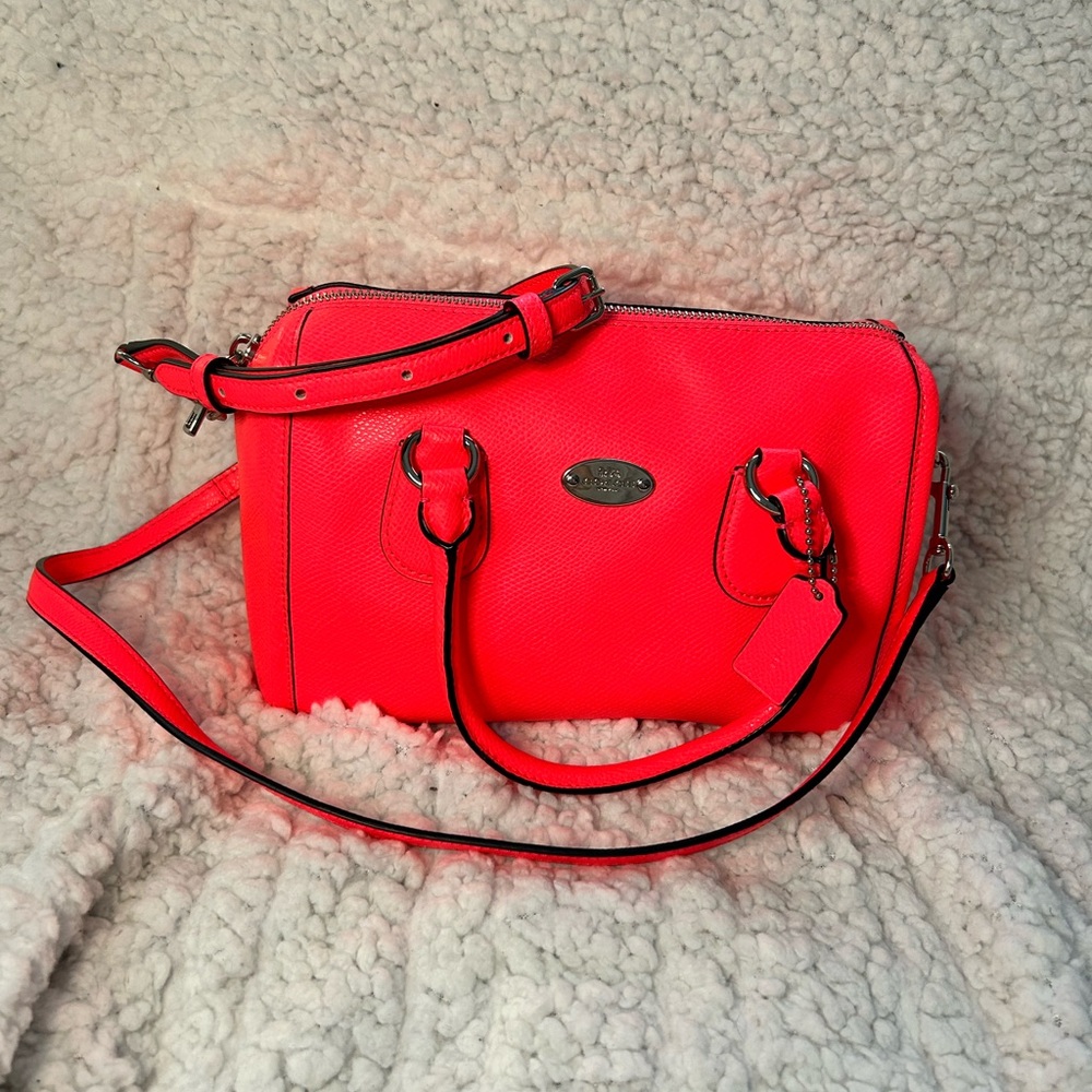 Coach Neon Pink Crossbody Bag